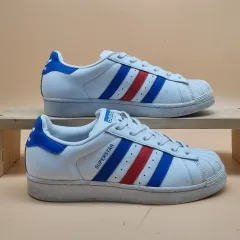 アディダス SUPERSTAR 白青赤 スニーカー 245