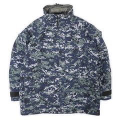 美品 米軍実物 US.NAVY 00s 2000年代 NWU Type1 ゴアテックスパーカー 迷彩 ブルーベリー GORE-TEX ミリタリー ヴィンテージ USA アメリカ 古着 ジャケット デジタルカモ柄 L-LONG【中古】