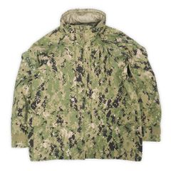美品 米軍実物 US.NAVY 00s 2000年代 NWU AOR2 Type3 ゴアテックスパーカー ショート丈 迷彩 GORE-TEX ミリタリー ヴィンテージ USA アメリカ 古着 デジタルカモ柄 M-SHORT【中古】