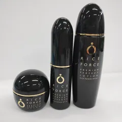 Y4814 ライスフォース プレミアムパーフェクト クリーム15g・エッセンス 15ml・ローション 60ml 計3点セットのサムネイル