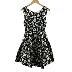 alice+olivia(アリスオリビア) ワンピース サイズ2 M レディース - 黒×アイボリー