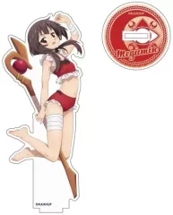 【中古】アクリルスタンド・アクリルパネル めぐみん 描き下ろし 水着Ver. アクリルスタンド 「この素晴らしい世界に祝福を!3」