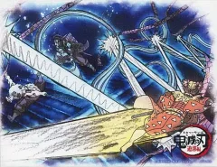 【中古】キャンバスボード・キャンバスアート 竈門炭治郎＆我妻善逸＆嘴平伊之助 キャンバスパネル 「鬼滅の刃 遊郭編×ufotable DINING 第4期」 お楽しみくじ景品