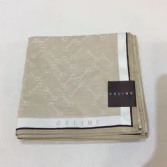 未使用☆CELINE セリーヌ ハンカチ ベージュ系
