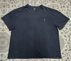 POLO RALPH LAUREN ポロラルフローレン ブラック Vネック 半袖 Tシャツ 2XL