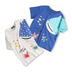 LITTLE BEAR CLUB ジンベイザメ半袖Tシャツ　v36896のサムネイル