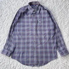 状態良 Burberry バーバリーロンドン  長袖シャツ チェック柄 ボタンダウン 古着 チェックシャツ 4162