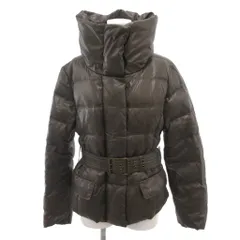 マックスマーラ ウィークエンドライン MAX MARA WEEKEND LINE ダウンジャケット ブルゾン ジップアップ ベルト付 40 茶 ブラウン /JS ■GY62のサムネイル