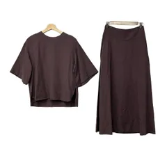 Mila Owen(ミラオーウェン) スカートセットアップ レディース美品  - ダークブラウン