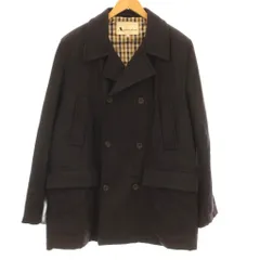 アクアスキュータム AQUASCUTUM ピーコート L 黒 ブラック ダブルブレスト ハーフ丈 CA00229 /GG ECD002のサムネイル
