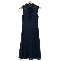 CELFORD(セルフォード) ワンピース サイズ36 S レディース美品  - ネイビー クルーネック/ノースリーブ/ロング/レース