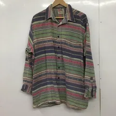 USED 古着 シャツ、ブラウス 長袖 長袖シャツ 総柄シャツ カラーシャツ