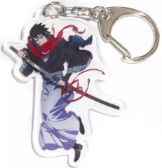 【中古】キーホルダー うちはサスケ(レトロモダン風) アクリルキーホルダー 「富士急ハイランド NARUTO×BORUTO 富士 木ノ葉隠れの里3周年Final Event」