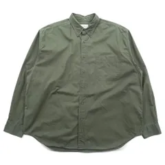 Eddie Bauer 90年代 ボタンダウンシャツ XL オリーブ コットン 胸ポケット ビッグサイズ