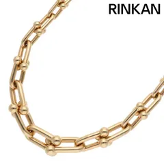 ティファニー  HardWear ハードウェア K18YGグラジュエイテッドリンクネックレス メンズ 18inch