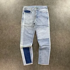 BEAMS JAPANESE FABRICS Denim Jeans ビームス パネルカット デニム ジーンズ ジーパン 切替 パッチワーク ストレッチ メンズ 11-21-0863-791