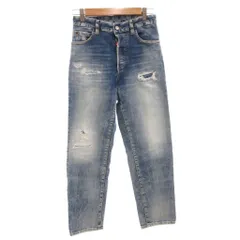 ディースクエアード DSQUARED2 Boston Jeans in Washed Light Blue デニムパンツ ジーンズ ボタンフライ ダメージ加工 36 インディゴ /FF ■GY62