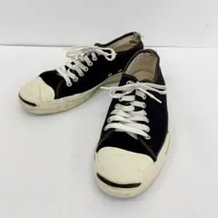 CONVERSE コンバース ジャックパーセル JACK PURCELL スニーカー 90年代 コットンキャンバス USA製 メンズ 26.5相当 ブラック 靴 DF18342■