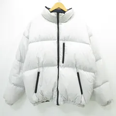 【三重本店】 中古 X-LARGE | エクストララージ ロゴ刺繍リバーシブルダウンジャケット 101224021011 ライトグレー×ネイビー サイズ：L 【95】