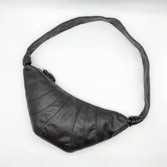▼LEMAIRE ルメール MEDIUM CROISSANT BAG ミディアムクロワッサンバッグ レザー ショルダーバッグ BG0001 LL095 ダークブラウン メンズ レディース 【中古】Aランク　2_266のサムネイル