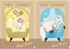 [중고] 클리어 파일 아냐 & 본드 A4 클리어 파일 세트 [SPY × FAMILY]