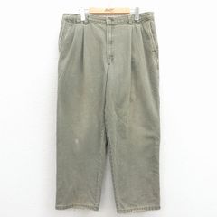 W38/古着 ドッカーズ パンツ メンズ 90年代 90s コットン USA製 薄緑 26feb02
