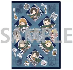 【中古】収納・携帯用アイテム 02.リヴァイ班ver. ブルー グラフアートデザイン プレミアムポストカードホルダー 「進撃の巨人」