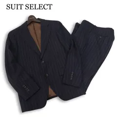 SUIT SELECT スーツセレクト 秋冬 総裏★ セットアップ ビジネス スーツ Sz.A5　メンズ ネイビー