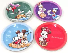 【中古】皿・ボウル 集合 メラミンプレート(4枚セット) 「ディズニー」 ディズニーストア限定