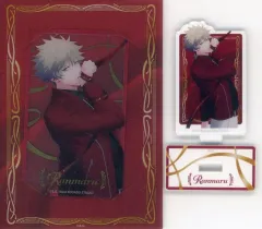 【中古】グッズセット 黒崎蘭丸 カスタマイズビジュアルカードコレクション＆ミニアクリルスタンドセット 「ブロッコリーオンラインくじ うたの☆プリンスさまっ♪ Color Ribbon Ver.」 C-9賞