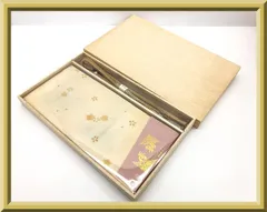 【未使用】未開封 保管品 優雅 帯揚帯締めセット 帯揚 帯揚げ 帯締 帯締め 2点セット 絹100％ 淡黄色 淡いからし色 イエローベージュ 着物 和服 和装小物 共箱付