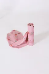 小紋反物　新品未仕立て　ピンク　紫　モスグリーン　グレー　燕脂　ゴールド　桜花びら散らし　J34