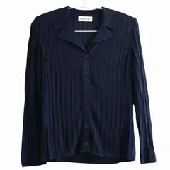 ヴィンテージ  YVESSAINTLAURENT イヴ・サンローラン  レーヨン ニット シャツ カーディガン  レディース M