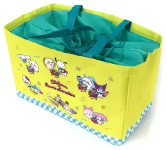 【中古】バッグ 集合(イエロー) レジかごバッグ 「ちいかわ なんか小さくてかわいいやつ×サンリオキャラクターズ」