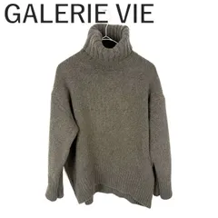 ギャルリーヴィー GALERIE VIE タートルネックニット ウール シンプル カーキ系