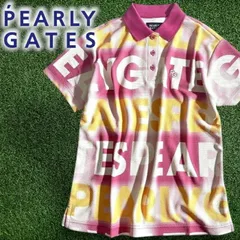 PEARLY GATES パーリーゲイツ ゴルフ 日本製 吸水速乾 ハニカム鹿の子 POPロゴ ストレッチ 半袖 ポロシャツ ゴルフウェア レディース 055-2260606 定価2万 ピンク ▲023▼50521w02