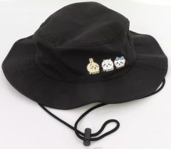 【中古】衣類 ちいかわ＆ハチワレ＆うさぎ サファリハット ブラック 「ちいかわ なんか小さくてかわいいやつ×Avail」