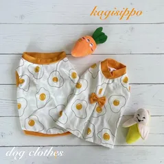 かわいい目玉焼きのカットソー　　春のお出かけに　ハンドメイド　リボン無し