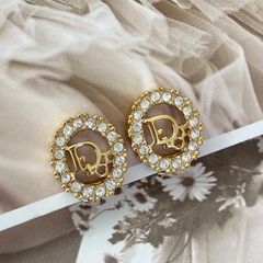 美品】クリスチャンディオール イヤリング ディオールロゴ