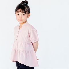 最終価格！ブランシェス プチレディ配色パイピングブラウス130 