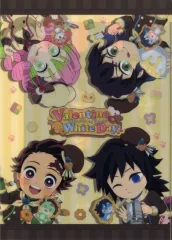 【中古】クリアファイル 集合 A4ダブルポケットクリアファイル 「鬼滅の刃×ufotable Cafe×マチ★アソビCAFE バレンタイン＆ホワイトデーイベント2025 前期」