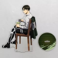 [중고] 아크릴 스탠드 아크릴 패널 리바이 아커만 (건배) 신작 아크릴 피규어 L [진격의 거인] 아니 마루! 한정