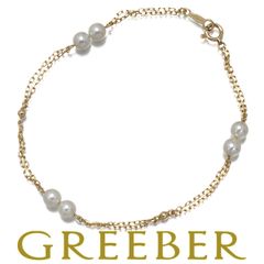 ミキモト ブレスレット ベビーパール 真珠 4.6mm ステーション K18YG #182306 大幅値下げ品