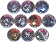 【中古】バッジ・ピンズ 全10種セット 「鬼滅の刃 無限列車編・遊郭編 キャラクター絵巻カフェ in ufotable Cafe×マチ★アソビCAFE 第二期 44mmくじ引き缶バッジ(猗窩座)」