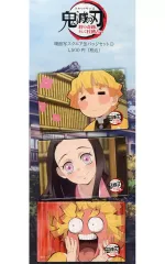 【中古】バッジ・ビンズ 竈門禰豆子＆我妻善逸 ワールドツアー2024 場面写スクエア缶バッジセットD(3個セット) 「ワールドツアー上映 鬼滅の刃 絆の奇跡、そして柱稽古へ」 劇場グッズ