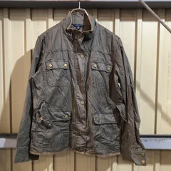 2244 TOMMY HILFIGER フィールドジャケット ブラウン L トミーヒルフィガー ユーティリティジャケット フルジップ ミリタリー 古着卸 アメリカ仕入