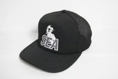 美品 Hysteric Glamour ヒステリックグラマー × WIND AND SEA ウィンダンシー メッシュ キャップ 帽子 02203QH06 ヒスガール 黒1387Q♪