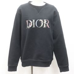 限定品】（極美品） DIOR トレーナー ブラック 花柄ロゴ - メルカリ