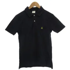 ブルックスブラザーズ BROOKS BROTHERS 美品 ポロシャツ 紺 ネイビー XS ポロカラー 半袖 ロゴ刺繍 /IL ■GY66