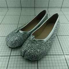 ◇ Θ メゾンブリーズ MAISON BREEZE グリッター足袋バレエシューズ シルバー系 レディース E  【1602130001637】